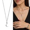 Gothic Neck Jewelry Pendant Necklace Scythe Necklace Adjustable Length Necklace Unisex Jewelry for Party Everyday Wear