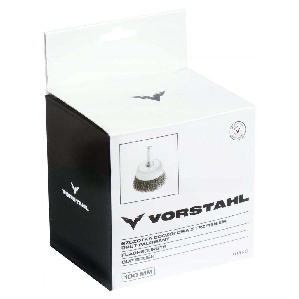 Cup brush with shank, wavy wire, 80mm, paint removal, Vorsthal