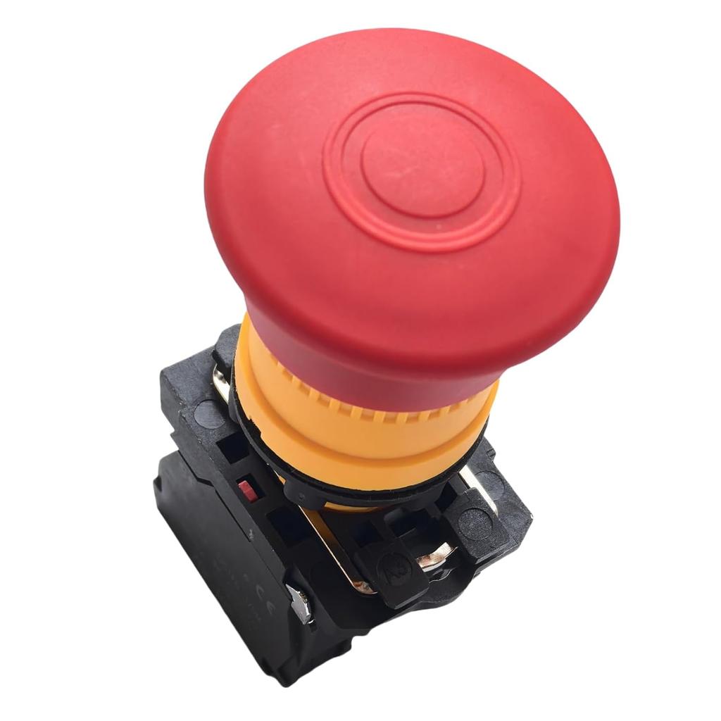Emergency Stop Switch, 122514GT 122514 Push Button Switch Genie Lift Parts Compatible for Genie Boom Lift S-40 S-60 S-80 Z-20/8 Z-30/20 Z-45/22