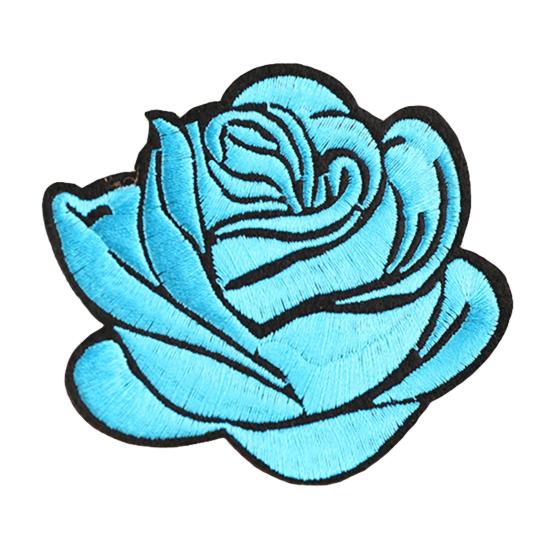 Lachepper Rose Badge Iron On Patch Decoration Flower Bag Hat Applique Clothing Accessory Accessories