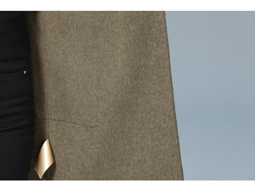 Women's Mid-Length Double-Sided Cashmere Coat for Autumn/Winter 2025 - Elegant Wool Coat for Middle-Aged and Elderly