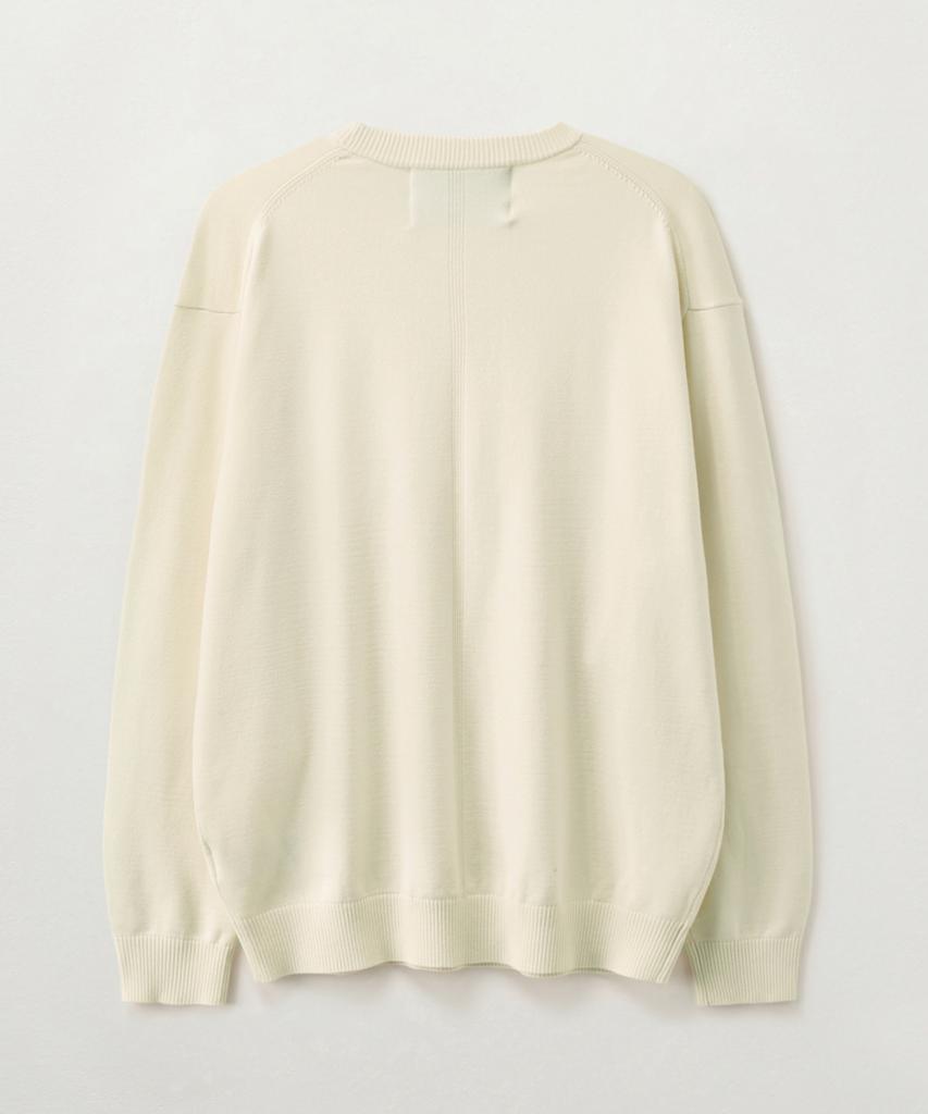 Seteo Lauren Basic Crew Neck Knit Cream