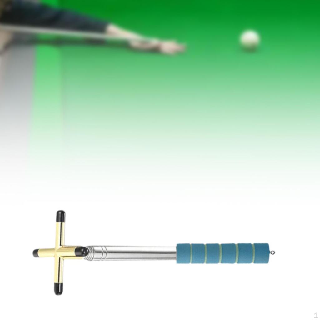 Telescopic Pool Cue Adjustable Support Snooker Holder Billiards Bridge Stick for Training