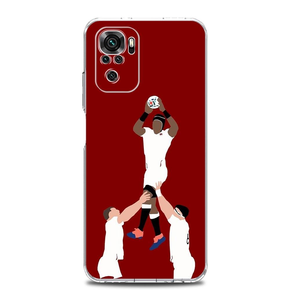 

Phone Case For Xiaomi Redmi Note 14 13 12 4G 9 8 10 11 Pro Plus 5G 14C 13C 12C 10C 9C 9A Clear Cover American Rugby player sport Redmi Note 12Pro 4G