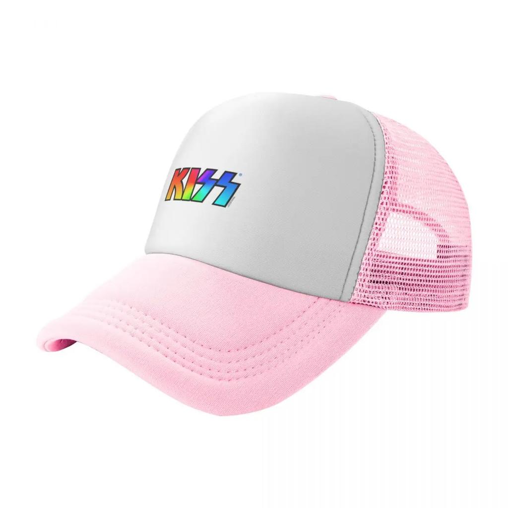 Rainbow Kiss Logo On Black Classic TShirt Baseball Cap Dropshipping Hat Beach Hat men Men Luxury Brand Womens