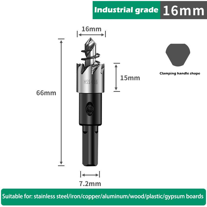Hole Saw Set 12-100mm Hard Metal Drill Bits Heavy Duty Hole Opener Hole Cutter For Metal Stainless Steel Iron Wood Plastic Etc.