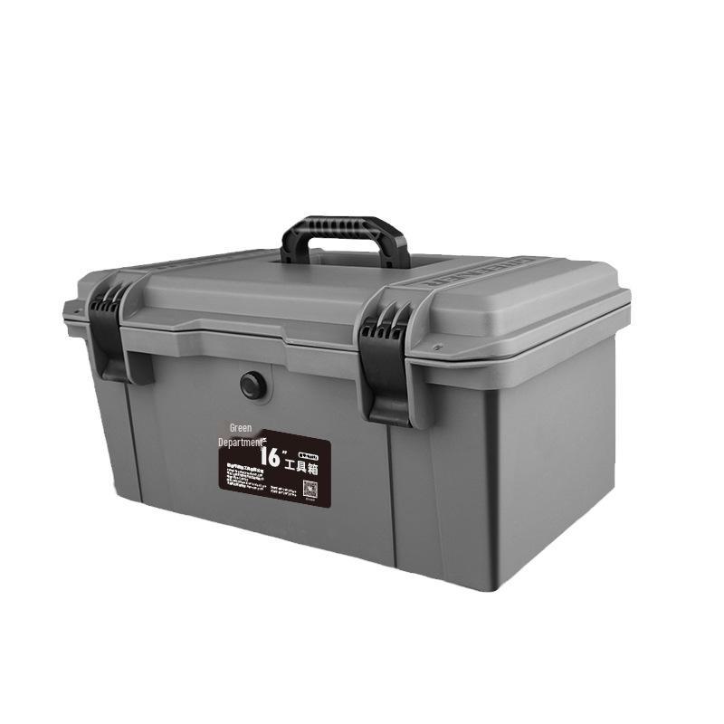 Green Forest Industrial Waterproof Multi-Function Tool Box - Large, Thickened, Portable Storage.