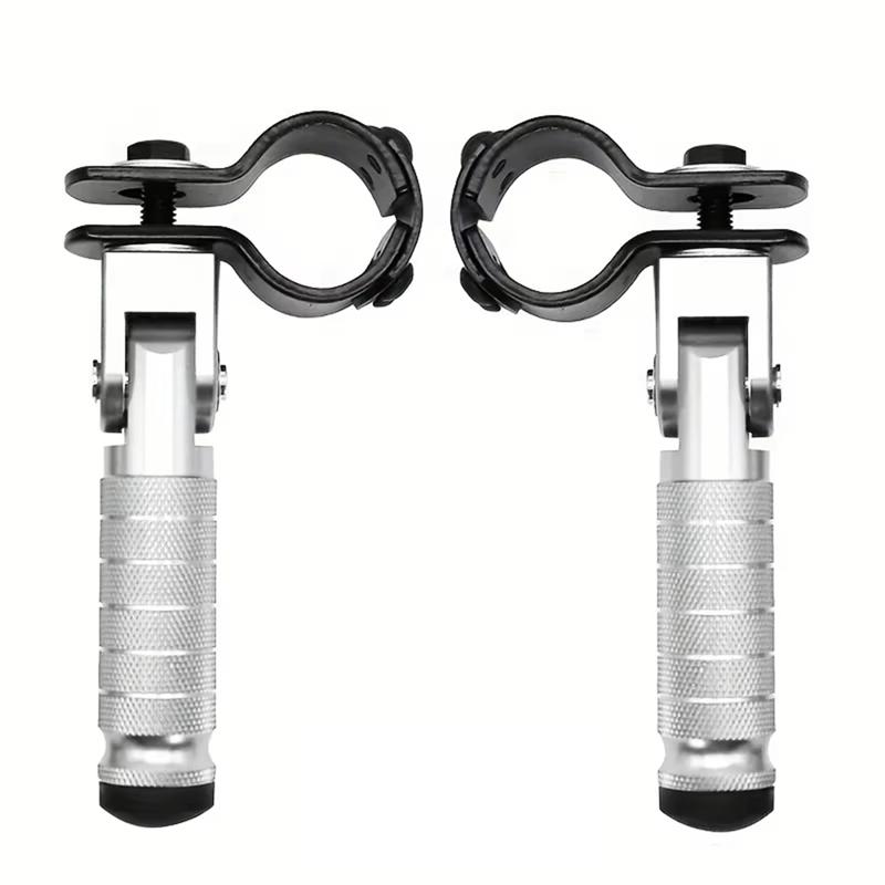 A03Z-1 Pair CNC Aluminum Motorcycle Part Universal Pedals Folded Footrest Footpeg Motorcycles Mopeds Karts Scooters Bicycle