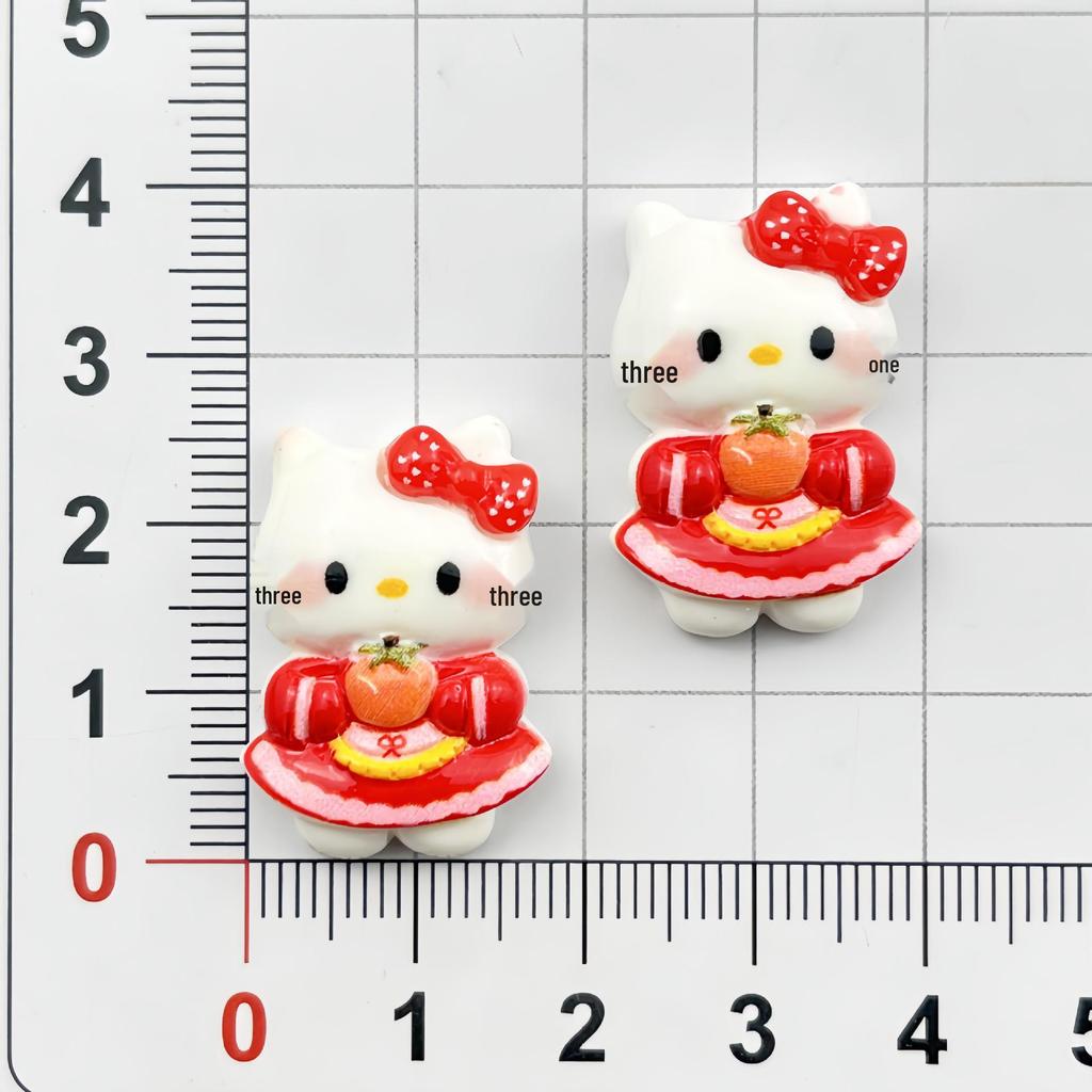 Cartoon Bear & Kitten Resin Accessories: DIY Hair Clip, Phone Case, Magnet, Keychain, Shoe Buckle Ornament