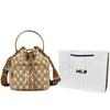 New MLB Polyester Bucket Bags Handbags Shoulder Bag Crossbody Bag Regular Women's Khaki 32BG34111-50B