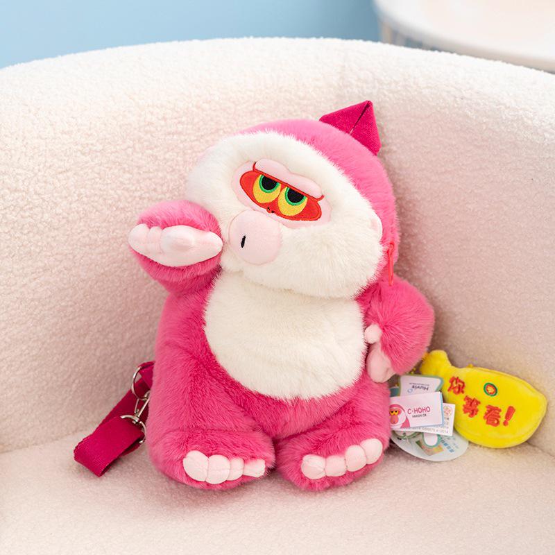 Sait Dudu Cute Monkey Doll: Adorable Sitting Posture with Milk Tea - Perfect Gift for Friends