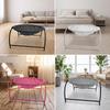 Cat Bed with Metal Stand Breathable Mesh Sling Long-Lasting for Indoor, Cats