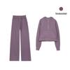 LULU Women's Half-Zip Hooded Loose Sweatshirt Cardigan with Velvet Scuba Jacket Style