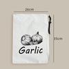 Large Vegetable Storage Bags Reusable Canvas Bag Portable Kitchen Storage Pouch