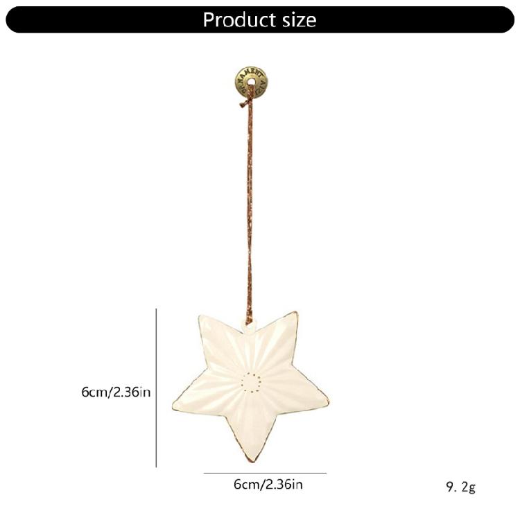 Delicate Iron Christmas Tree Hangers Scandinavian Style Holiday Decors For Indoor Festival Atmosphere