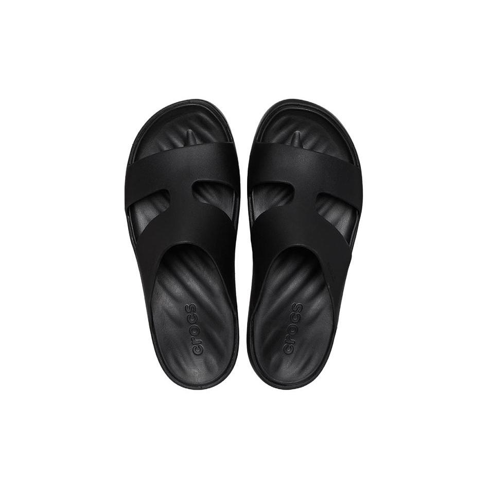 Crocs Slip Resistant Abrasion Resistant Quiet Slide Slippers Women's Black 209409-001
