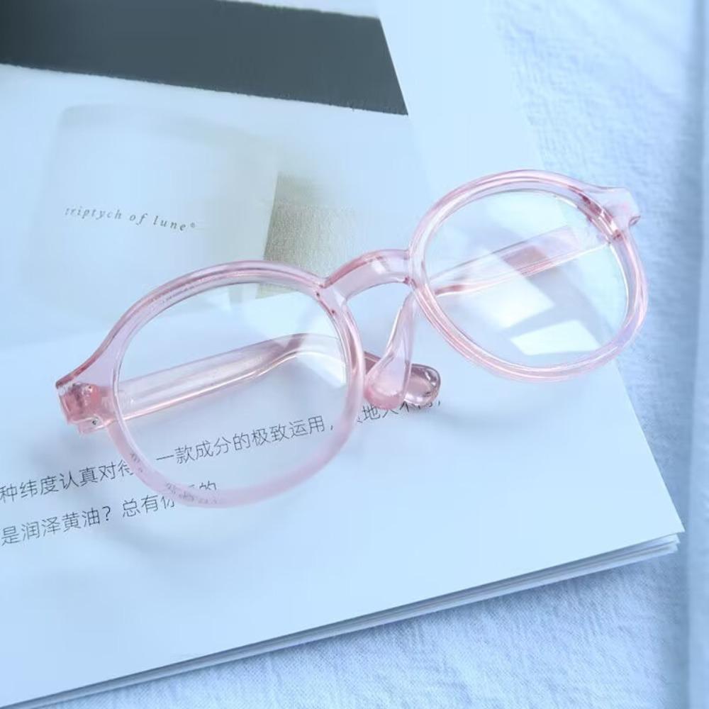 Plastic Transparent Plastic Glasses Transparent Doll Mini Glasses Doll Ornament