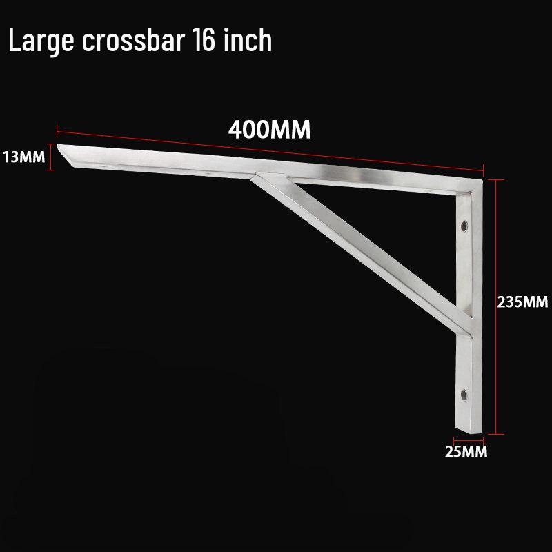 Wandmontierte Dreieck-Regalhalterung aus Edelstahl