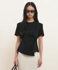 GENERALIDEA Shoulder Padded Twist T-Shirt [Black] / Gf2Lts523