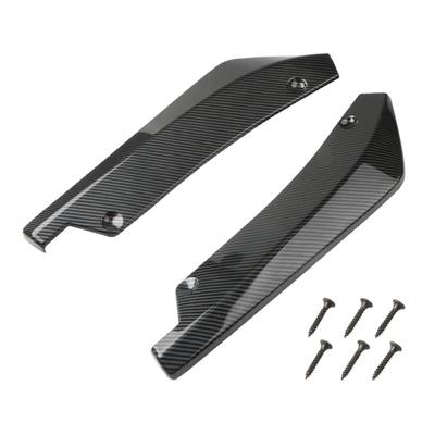 Universal Front and Rear Under Aero Canard Dress-Up Spoiler Set of 2 (Left and Right) Flaps, Black