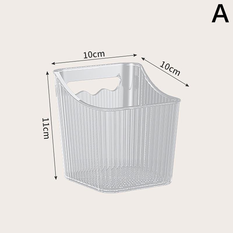Multifunctional Transparent Storage Rack Holder Punch Free Wall-Mounted Storage Organization Kitchen Cabinet Storage Box