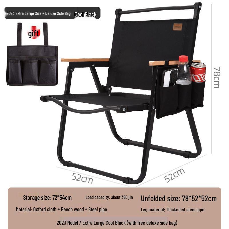 Kermit Outdoor Folding Chair: Camping, Fishing, and Beach Stool