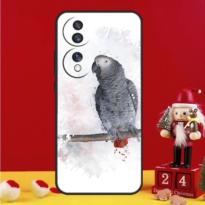 African Grey Parrot Case For Honor Magic 8 5 6 7 Pro Honor Win RT 50 70 90 200 400 Lite X8c X9b X9c X9a X9d Cover