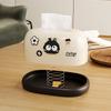 Tissue Box Paper Drawing Box Spring Cute Living Room Paper Box Household Creative Storage Box Napkin Paper Box Desktop Plastic