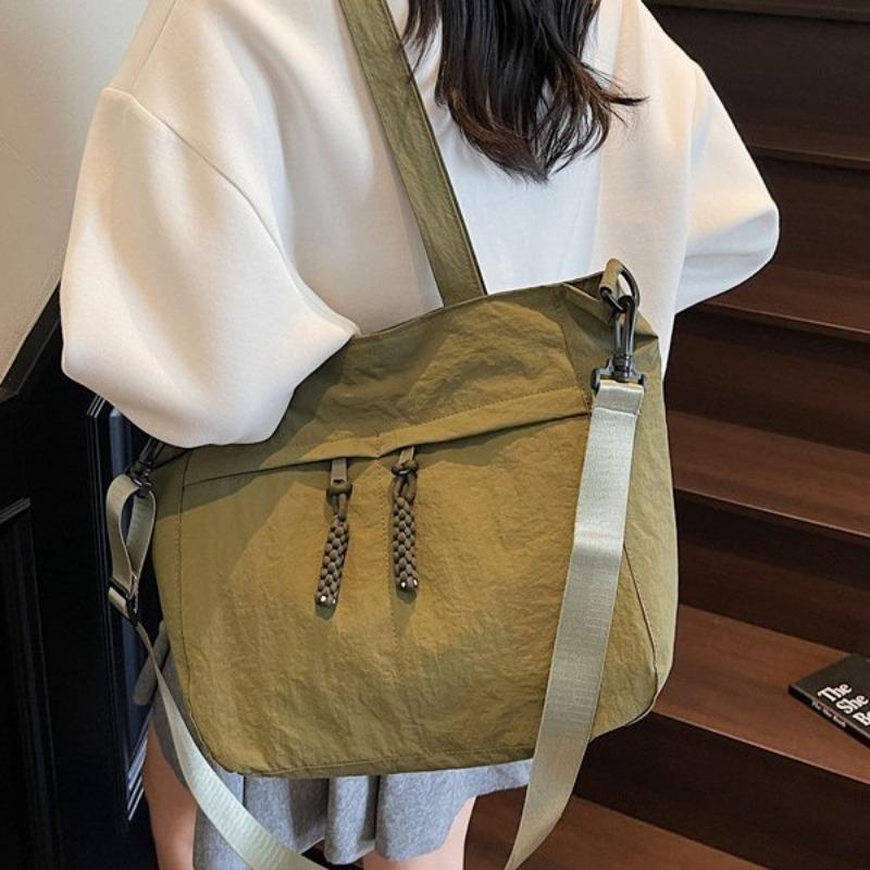 Trendy and Fashionable Commuter Large-capacity Schoolbag Shoulder Bag Women's Bag Spring and Summer New Casual Versatile Tote Bag