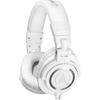 Audio-Technica Professional Monitor Headphones ATH-M50xWH White Studio Recording/Mixing/DJ/Track ...