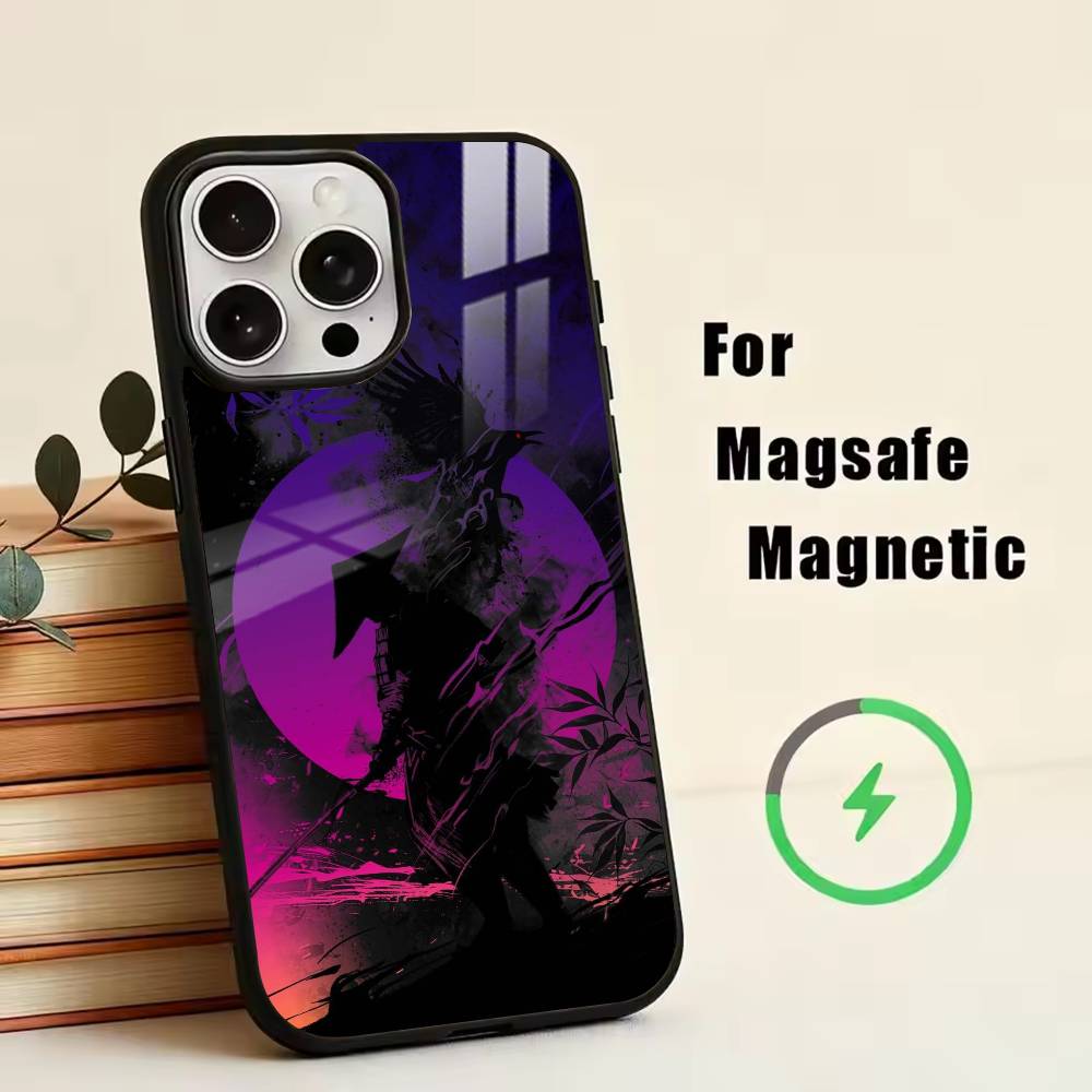 

Japanese Style S-Samurai Phone Case For iPhone17,16,15,14,13,12,11 Plus,Pro Magnetic with Magsafe Wireless Charging iPhone11PRO