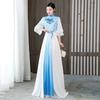 Classical Dance Costumes, Chinese Style Modified Cheongsam Performance Costumes For Women, Stage Chorus Evening Dresses