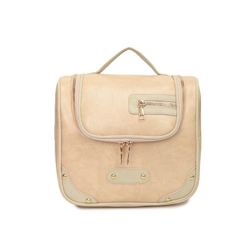 Fashionable rivet large-capacity storage bag new Cosmetic bag women makeup bag