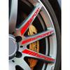 4pcs/set Car Wheel Hub Sport Emblem Sticker