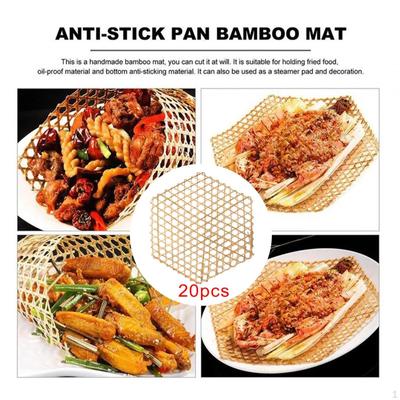20 Pezzi Tappetini da Cucina in Bambù per Preparazione e Servizio del Cibo