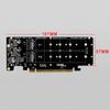 PCIE X16 to M.2 M-key NVME Converter 2230 2242 2260 2280 NVME SSD 2U Server 4.0 Bifurcation RAID Expand Card for PC Computer