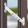 2pcs Heavy Duty Window Limiters Multiple Angles Control with Security Lock Window Clamp Set Suitable for Various Window