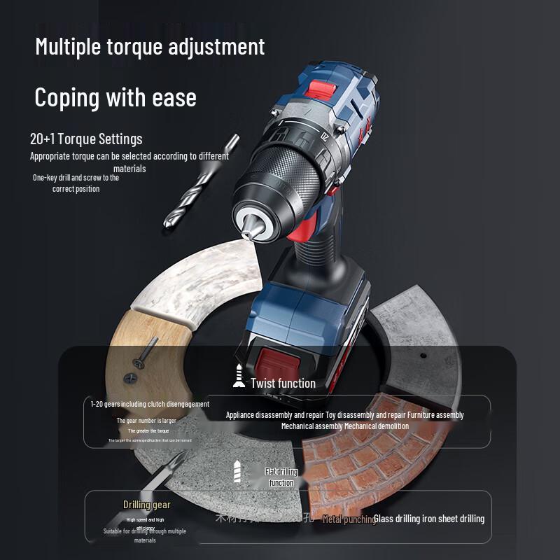 Dongcheng 20V Cordless Brushless Drill/Screwdriver CN Plug (adapter Included)