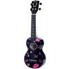 MAHALO Soprano UKULELE Art Series Heart MA1 HE Black