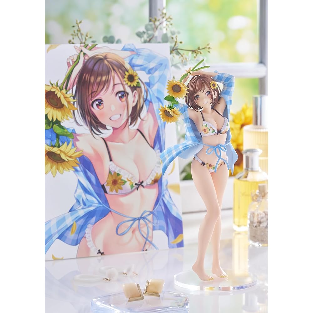 PLUMPMOA Morikura Madoka Original Illustration [Sunflower Girl] 1/7 Scale PVC Pre-painted Complete Figure PF377