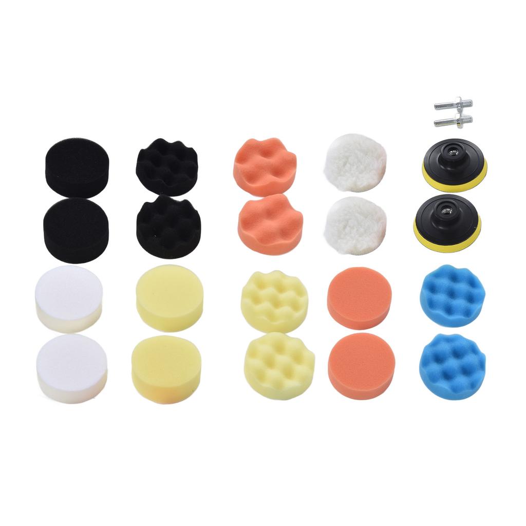22Pcs Buffing Pads ABS Sponge Car Polishing Pad Kit for Waxing Sanding Sealing Glaze 3in