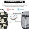 Sac à lunch isotherme motif fantôme Boo Réutilisable Portable Imperméable Sac isotherme pour l'école le travail le pique-nique les voyages en plein air