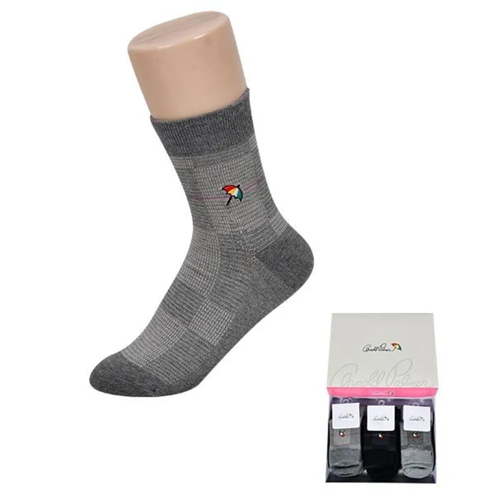 Arnold Palmer Logo Embroidery Block Point Ladies  Fashion Mid-Calf Socks 0025ek Random shipping (5 pairs)/24cm