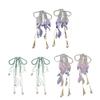 Luxury Crystal Drop Earrings Butterfly Bowknot Floral Petal Design Women Fashion Statement Jewelry Accessories
