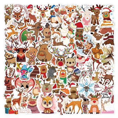 100 Νέα Χριστουγεννιάτικα Σαλιγκάρια Σχέδια Αυτοκόλλητα Βαλίτσα Κινητό Τηλέφωνο Υπολογιστής Διακόσμηση Αδιάβροχα Αυτοκόλλητα