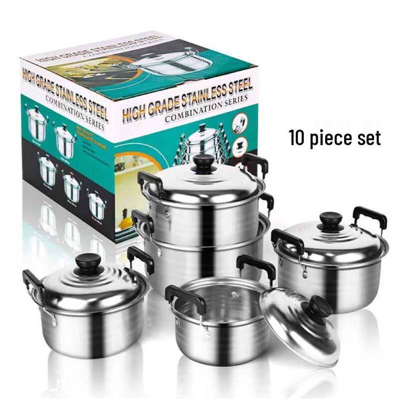 ZISIZ Kochtopf-Set mit hohen Seitenwänden