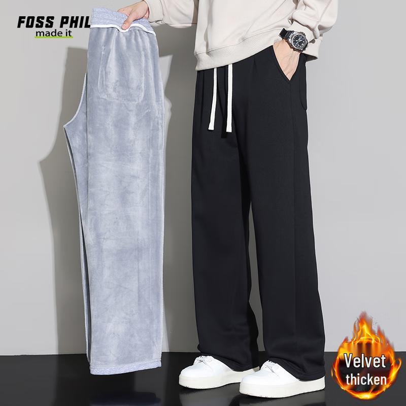 Foss Phil Men's Relaxed Fit Draped Straight-Leg Sweatpants