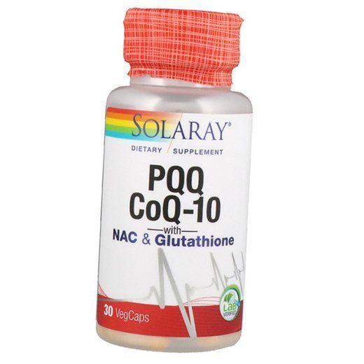 

Піролохінолінхінон та Коензим Q10, PQQ CoQ-10, Solaray 30вегкапс (70411003) 30vcaps