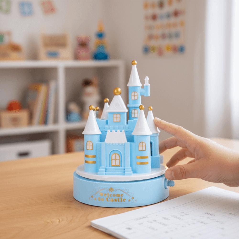 Exquisite Rotating Music Box Romantic Style Birthday Music Box  Desktop Ornament