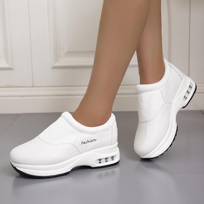 Plus Size Women's Sports Casual Shoes Wedge Heel Knitting Stitching Walking Shoes Women Shoes